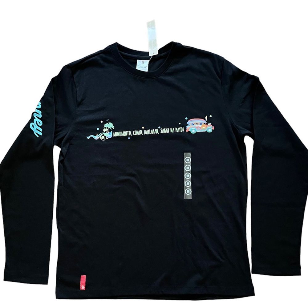 Jeepney Black Long Sleeve Tee Size M